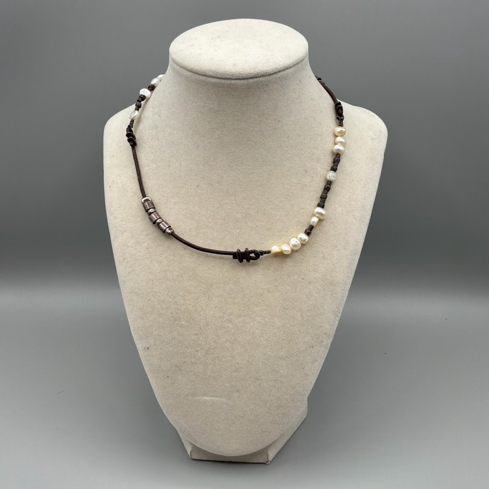 Silpada pearl corded necklace
